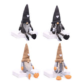 Christmas Knitted Faceless Doll Hand Grind Coffee Christmas Dwarf Rudolf Home Decoration Ornament