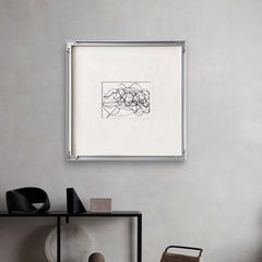 Modern Simple Black And White Line Decorative Painting