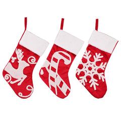 Christmas Decoration Products Creative Snowflake High end Christmas Socks Red Gift Socks Gift Bag