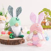 Easter Spring Rabbit Charm Faceless Old Man Couple Doll