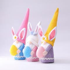 Easter Bunny Hug Egg Long Hat Colorful Doll