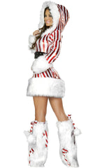 Color striped snowman costume uniform
