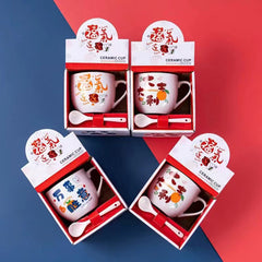 Creative Ceramic Opening Gift Activity Gift Cartoon Practical Mug