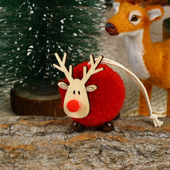 Christmas Decorations Wool Felt Cartoon Deer Pendant