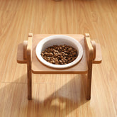 Oblique Pet Dining Table Dog Bowl Ceramic