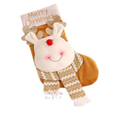 New Christmas Candy Bag Gift Bag Cute Cartoon Big Head Elderly Snowman Elk Christmas Socks Decoration