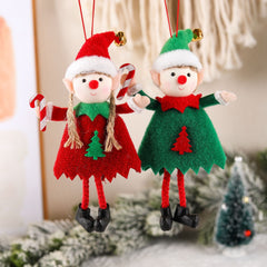 Christmas Cute Elf Doll Christmas Tree Decoration Small Pendant Accessories Supplies