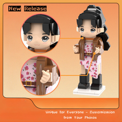 DIY Photo Block Toy Model – Personalized Building Block Figures