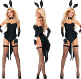 Black Bunny Nightclub Pole Dance Costume Halloween