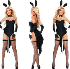 Black Bunny Nightclub Pole Dance Costume Halloween