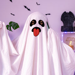 Halloween Party White Costume Ghost Cloak Robe