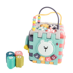 Baby Hexahedron Toy Early Learning Educational Bright Color Multifuncational Activity Hexahedron Toy