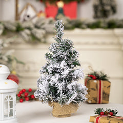 Christmas decoration creative simulation snow Christmas tree mini small tree desktop decoration Christmas spray snow small tree
