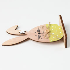 Wooden Spring New Easter Wooden Rabbit Nordic Style Home Ornament Decoration Craft