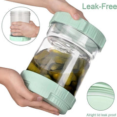 Glass Kimchi Jar Food Bottle Storage Kitchen Organizer