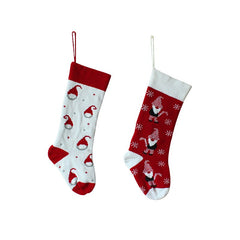 Knitted Christmas stockings Santa Claus gift bags Christmas tree decorations Christmas children's gift candy bags