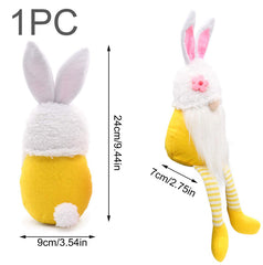 Easter Bunny Dwarf Doll Long-Legged Doll Decoration