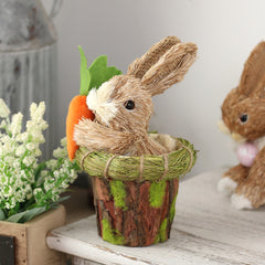 Pastoral Style Easter Rabbit Home Crafts Ornaments