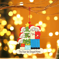 Christmas Decoration Supplies Wooden Pendants Christmas Tree Pendants Masks Elderly Creative Pendants