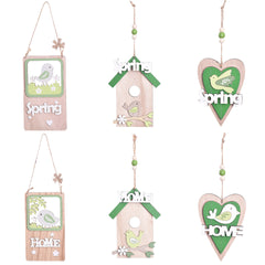 Easter Decorative Supplies Wooden Alphabet Pendant