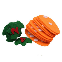 Point matching radish toy