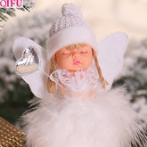 Christmas Angel Doll Merry Christmas Decor for Home Christmas Elf Tree Pendant