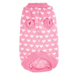 Cute Peach Heart Pattern Dog Clothes