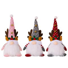 Christmas lights Rudolf ornaments dolls