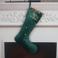 Christmas stockings Christmas gift bags Christmas candy bags gold foil embroidered socks three styles of long socks