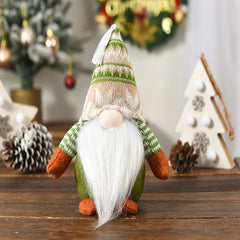 Christmas Faceless Old Man Elf Doll Green Decoration
