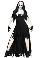 Nun Black Vampire Fantasy Dress