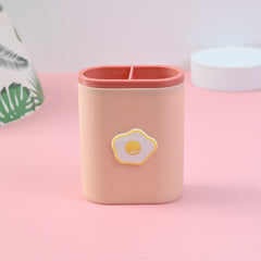 Cartoon Pen Holder Student Stationery Desktop Organizer