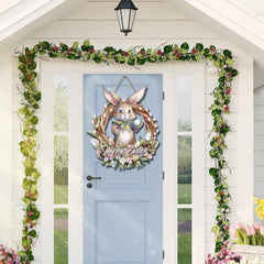 Easter Rabbit Garland Door Plate Pendant