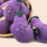 Dog Pet Chewing Plush Eggplant Sounding Toy Cartoon