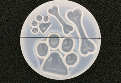 Dog Paw Bone Silicone Mold / TOOL-123-05