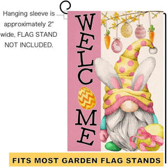 Easter Outdoor Garden Flag Rabbit Decoration Flag