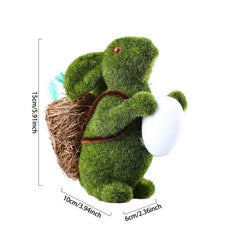 Easter Egg Gift Simulation Flocking Rabbit Garden Decoration Ornaments