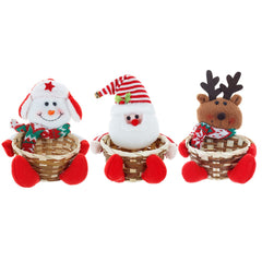 Christmas decorations gift baskets elderly people snowmen deer desktop