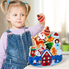 Christmas Building Blocks Stacking Fun Children's Puzzle Halloween