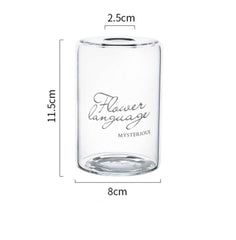 Glass Handle Vase Flower Arrangement Dried Vase