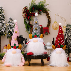 Christmas lights Rudolf ornaments dolls