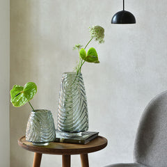 Fashion Creative Light Green Thread Light Luxury Glass Vase Decorations Flower Vase