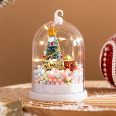 Christmas Decorations Children's Glowing Tree Silver Flower Gift Night Light Desktop