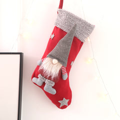 Christmas decorations, 3D faceless dolls, Christmas socks