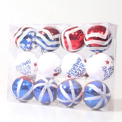 American Independence Day Christmas Plastic Balls Christmas Tree Decoration