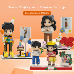 DIY Photo Block Toy Model – Personalized Building Block Figures