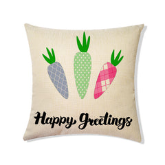 Living Room Sofa Bed Easter Linen Throw Pillowcase