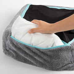 Cat And Dog Kennel Warm Plush Removable And Washable Bamboo Charcoal