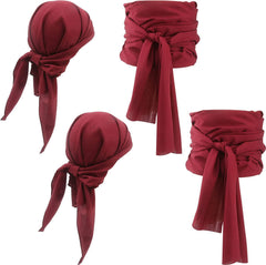 Halloween Pirate Costume Medieval Renaissance Linen Pirate Headscarf Costume Accessories