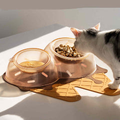 Pet Placemat Cat Bowl Mat Dog Eat Silicone